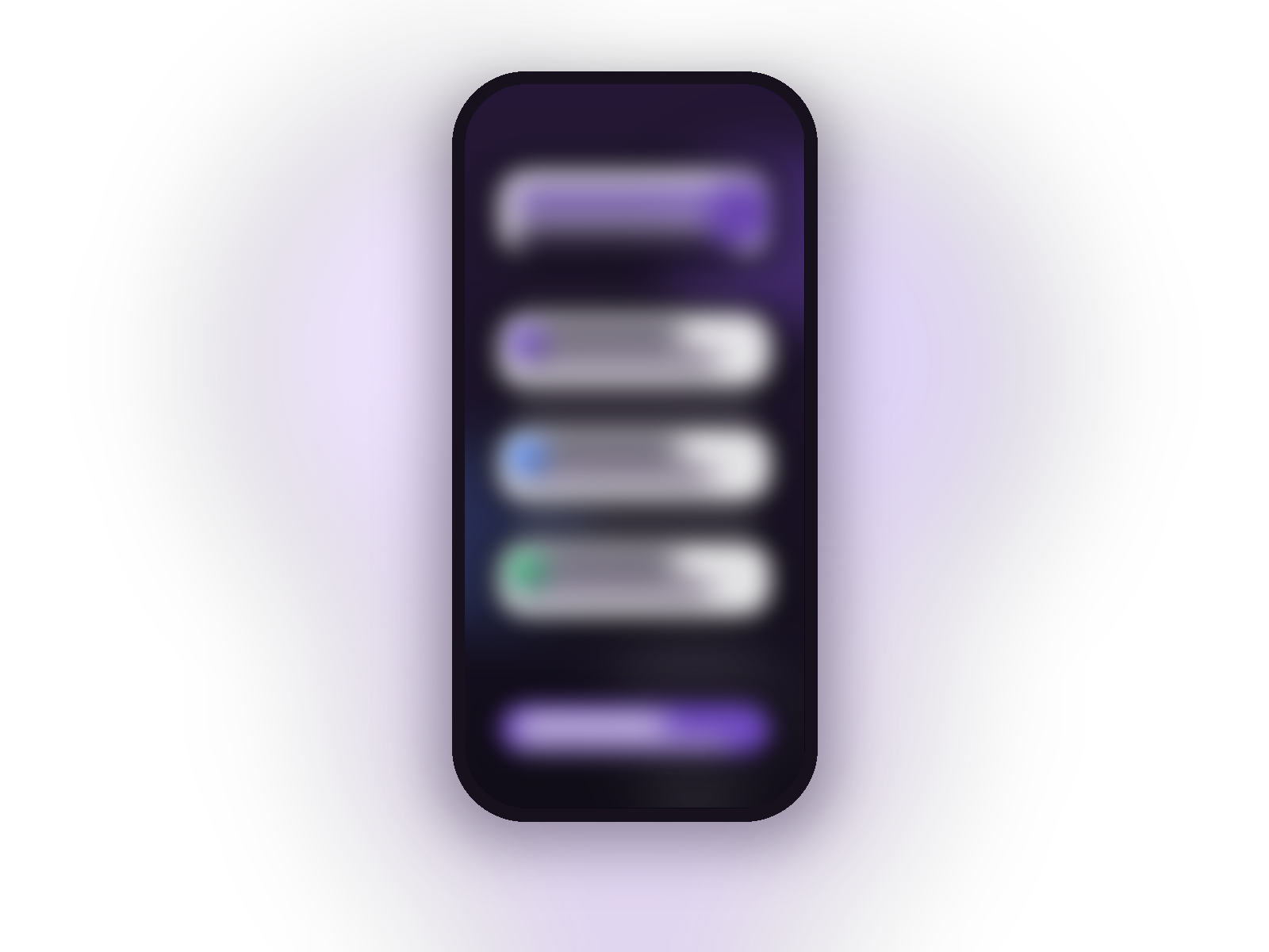 Blurred placeholder preview for the Tyrian mobile app